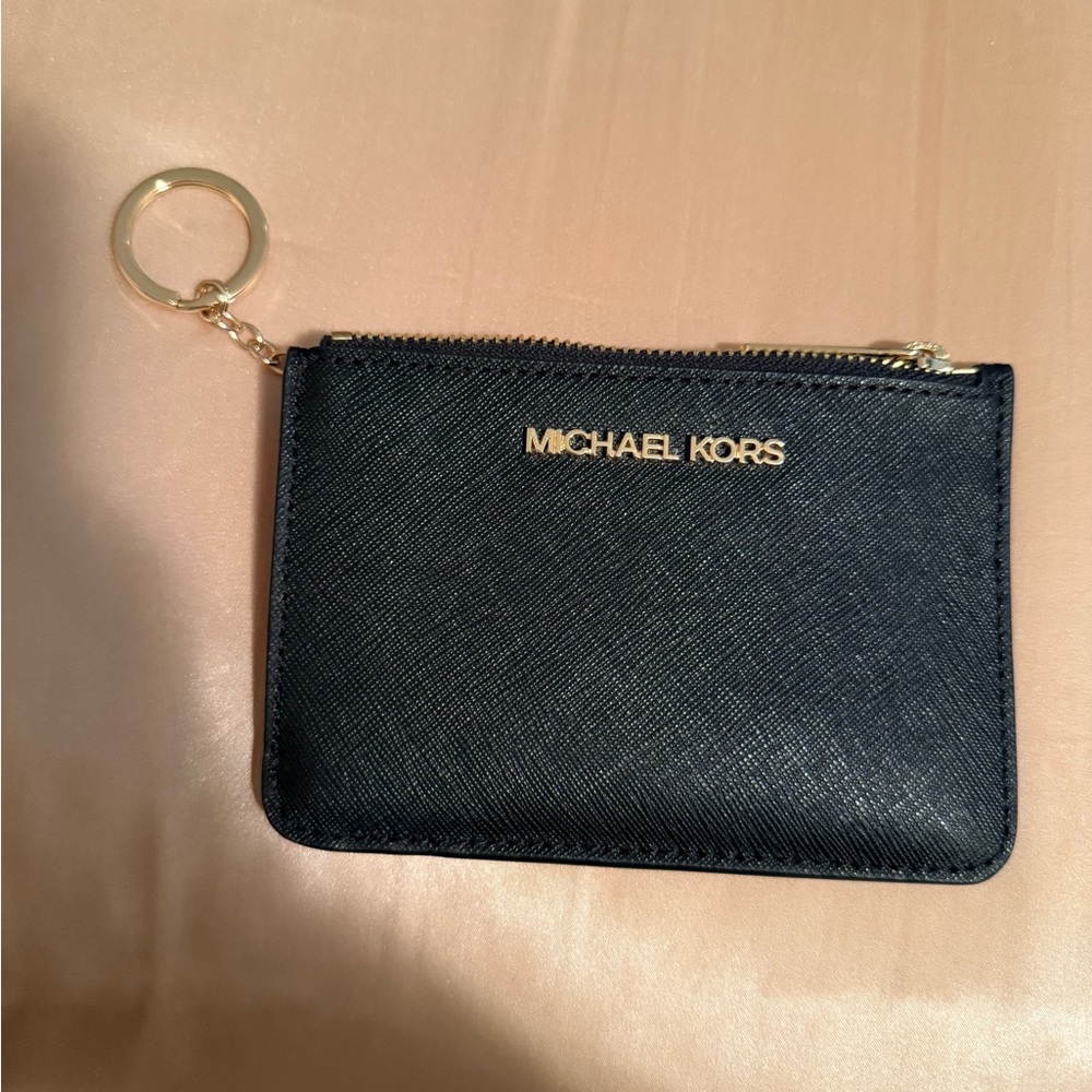 Michael Kors Jet Set Travel Small Top Zip Coin Pouch with ID Holder